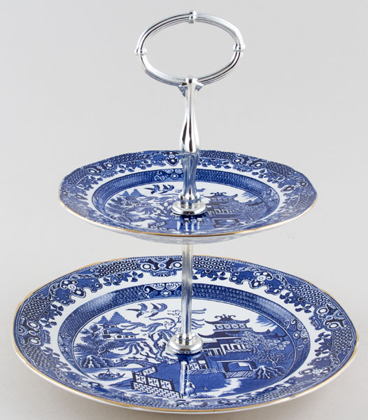 Cake Stand 2 tier c1980